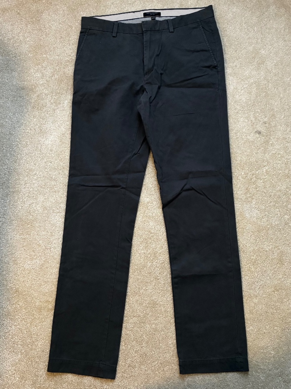 Banana Republic Charcoal Grey Cotton Chinos Straight Leg 32 x 34